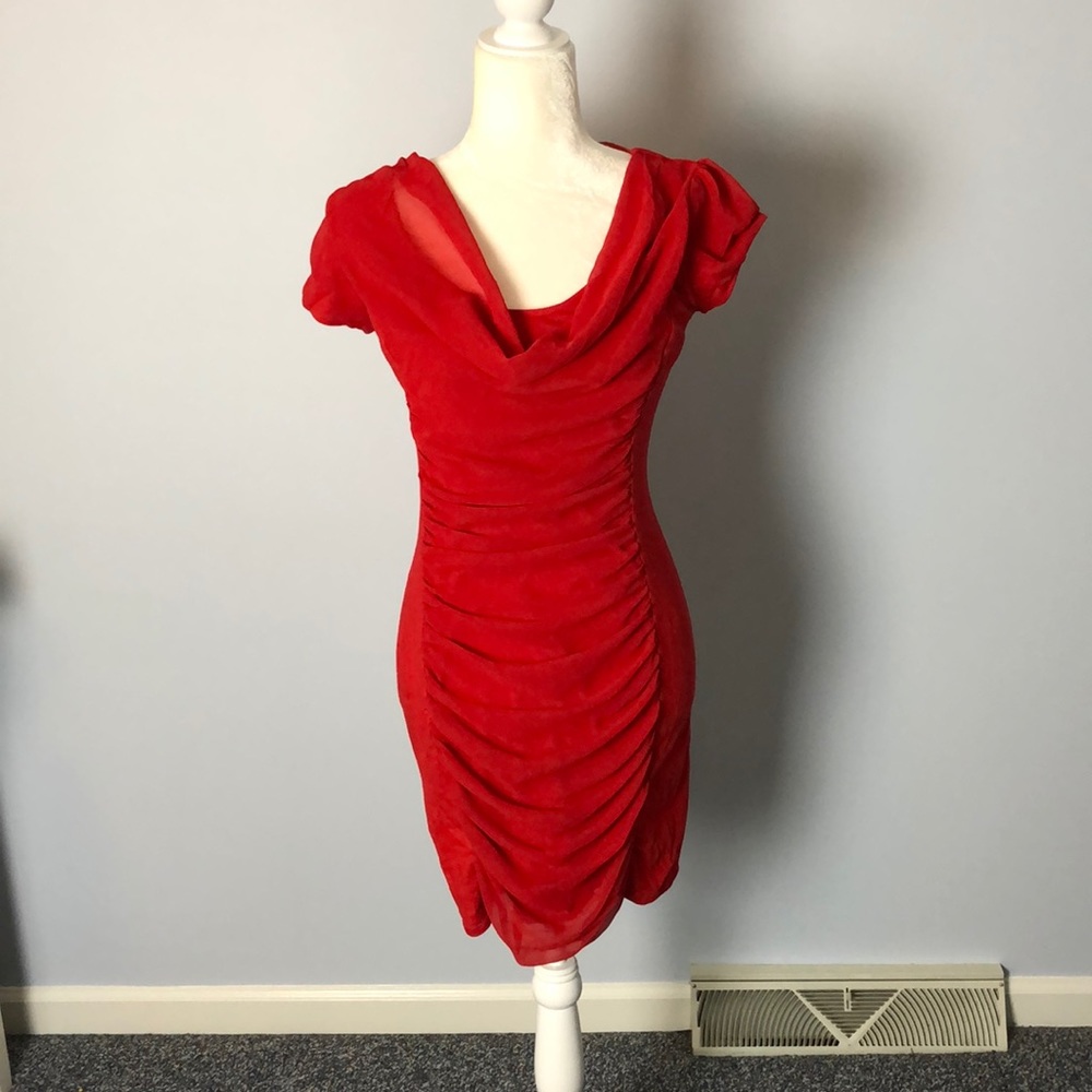 Express red dress
